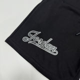 2025 Jordan Black Pure Cotton Fabric Casual Short Pants M19