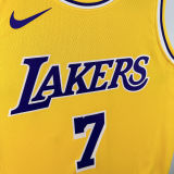 2025 Lakers ANTHONY #7 Yellow NBA Jerseys 热压