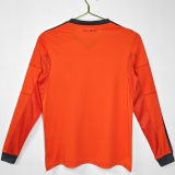 2013/14 RM Thrid Orange Retro Long Sleeve Soccer Jersey