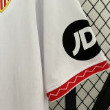 2024/25 Sevilla FC Home White Fans Soccer Jersey