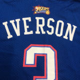 IVERSON # 3 ALL STAT 2009 Blue Mitchell Ness Retro Jerseys