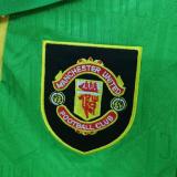 1992/94 M Utd Yellow And Green Retro Soccer Jersey
