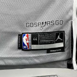 2026 Spurs WEMBANYAMA #1 Grey NBA Jerseys