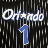 McGRADY # 1 MAGIC Black Mitchell Ness Retro Jerseys