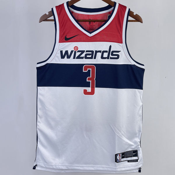 20230/24 Wizards BEAL #3 White Home NBA Jerseys