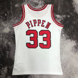 1998 Bulls PIPPEN #33 Retro White NBA Jersey