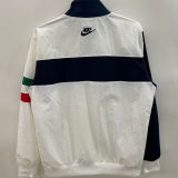 1996 Italy White Retro Style Windbreaker