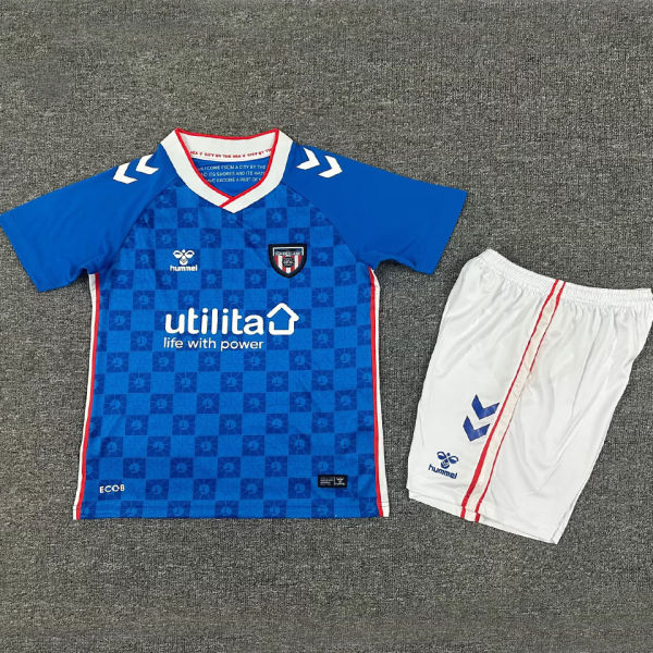 2025/26 Sunderland Away Blue Kids Soccer Jersey