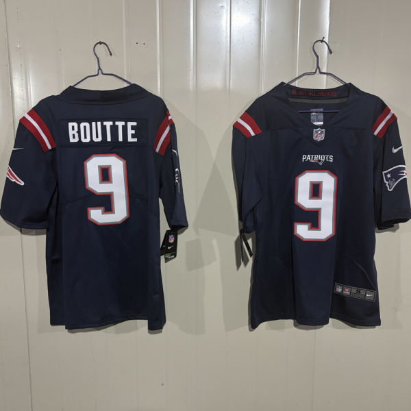 BOUTTE #9 Men's New England Patriots NFL Jersey 爱国者