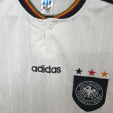 1996 Germany Home White Retro Soccer Jersey
