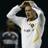 2007 LA Galax FC Home White  Retro Soccer Jersey