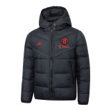 2024 M Utd Black Cotton Jacket