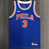 76ers IVERSON #3 Retro Blue NBA Jerseys
