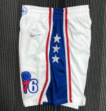 2022 76ers White 75 years NBA Pants