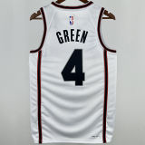 2025 Rockets  GREEN #4 White City Edition NBA Jersey