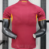 2025/26 Roma Home Red Player Version Soccer Jersey
