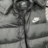 2026/27 NK Black Cotton Vest Jacket J5503 黑色带帽