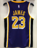 2021 LA Lakers Jordan James #23 Purple NBA Jerseys Hot Pressed