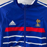 1998 France Blue And White Retro Reversible Windbreaker 双面