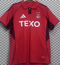 2025/26 Aberdeen Home Red Fans Jersey 阿伯丁/ 阿拉丁