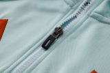 2025/26 Spain Light Green Hoody Thickened Fluff Zipper Jacket Tracksuit