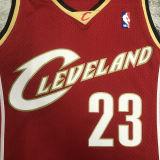 2003/04 Cleveland JAMES #23 Retro Red NBA Jerseys热压