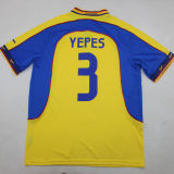 2001/02 Colombia Home Yellow Retro Soccer Jersey
