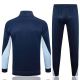 2025 France Sapphire Blue Kids Jacket Tracksuit