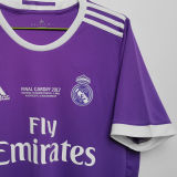 2016/17 RM Purple Away Retro Soccer Jersey 带胸前小字