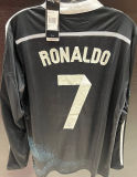 RONALDO #7 RM Black Dragon Retro Long Sleeve Jersey 2014/15 (Have All Patch) (2014+10) 全套章
