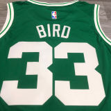 Celtics BIRD #33 Green NBA Jerseys Hot Pressed