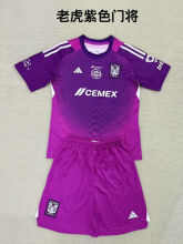 2025/26 U.A.N.L Tiger GK Purple Kids Soccer Jersey