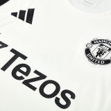 2025 M Utd White Vest Training Jersey(A Set)