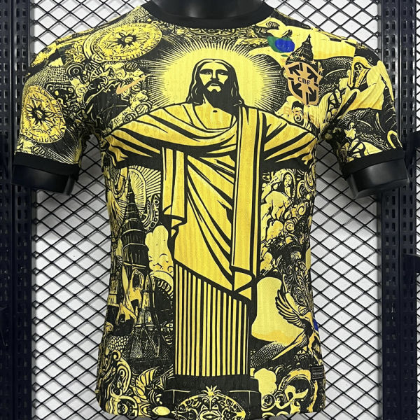 2024/25 Brazil Special Edition Yellow  Player Version Soccer Jersey
