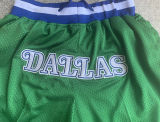 Mavericks Retro Green Four Bags NBA Pants