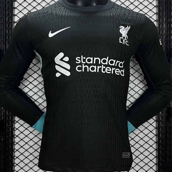 2024/25 LFC Away Black Player Version Long Sleeve Soccer Jersey