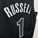 Nets RUSSELL #1 Black NBA Jerseys