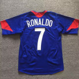 2005/06 M Utd Away Blue Retro Soccer Jersey
