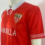 1994/96 Sevilla FC Away Red Retro Soccer Jersey