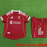 2025/26 LFC Home Red Kids Player Version Kids Jersey 球员版童装