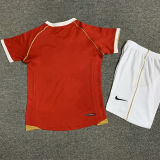 2006/07 M Utd Home Red Retro Kids Soccer Jersey