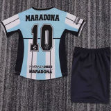 2001 Maradona #10 Argentina Home Retro Kids Soccer Jersey 2001有名有号