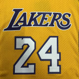 2008/09 Lakers BRYANT #24 Yellow Retro  NBA Jerseys 热压