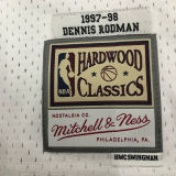 1998 Bulls RODMAN #91 Retro White NBA Jersey