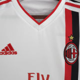 2011-2012 AC Milan Away White Retro Soccer Jersey