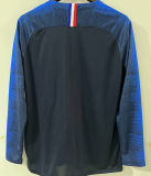 2018 France Home Retro Long Sleeve Soccer Jersey