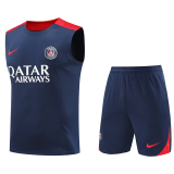 2025 PSG Sapphire Blue Vest Training Jersey(A Set)