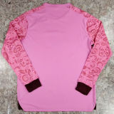 2024/25 Palestine Pink Long Sleeve Soccer Jersey 英文