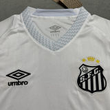 2025/26 Santos Home White Fans Soccer Jersey 女
