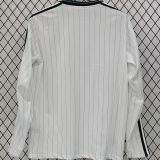 2025/26 LFC White Retro Style Fans Long Sleeve Soccer Jersey